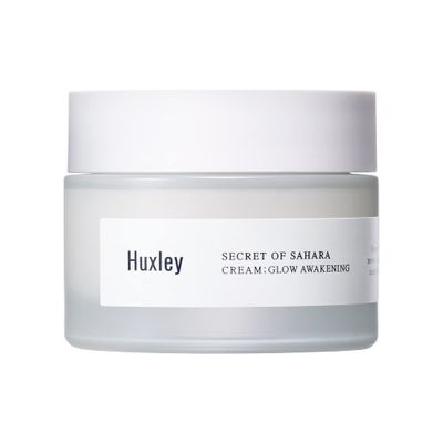 Huxley Secret of Sahara Cream Glow Awakening 1.69 fl. oz. Korean Facial Cream With B3 Niacinamide and Glutathione Complex for a Naturally Brighter Complexion