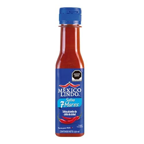 Mexico Lindo 7 Mares Hot Sauce, 5 fl oz, Pack of 12