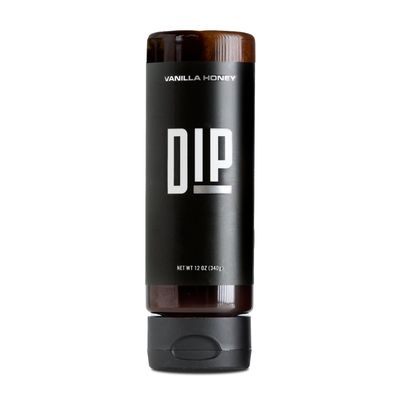 Dip Vanilla Honey 12 oz Infused Honey, Premium Condiment with Raw Honey &amp; Grade A Vanilla Beans. Non-GMO, gluten-free, vegetarian, and paleo-friendly. 12oz Bottle, 1 Pack