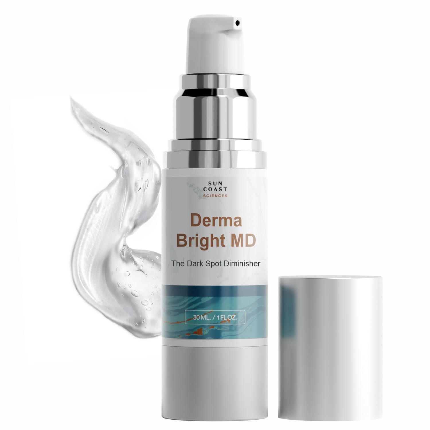 Sun Coast Sciences - DermaBright MD Dark Spot Diminisher, Age Spot Sun Spot Freckles Melasma Brown Spot Serum - Advanced Formula Corrector Cream for Women and Men - 1 fl oz 1