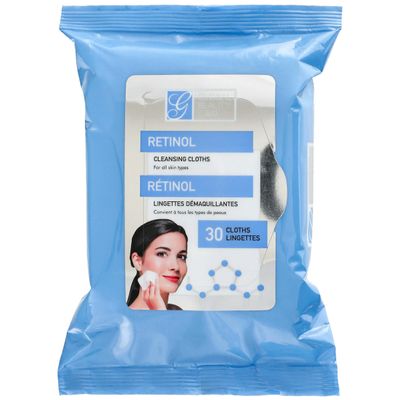 global beauty care retinol wipes 30ct