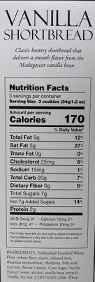 Rustic_Bakery Cookie Bread Vanilla Shortbread 4oz 2PACK