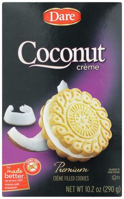Dare Creme Cookies 10.2 ounce pack of 2 Coconut