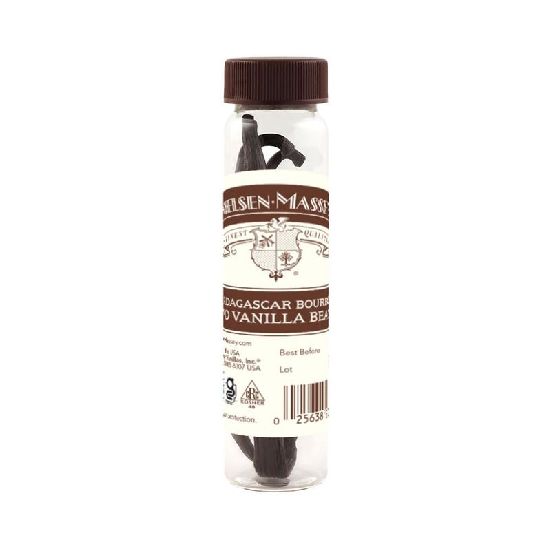 Nielsen-Massey Madagascar Bourbon Vanilla Beans for Baking and Cooking, 2-Bean Vial with Gift Box