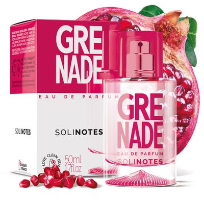 SOLINOTES Pomegranate Perfume for Women - Eau De Parfum Delicate Floral and Soothing Scent - Made in France - Vegan - 1.7 fl.oz