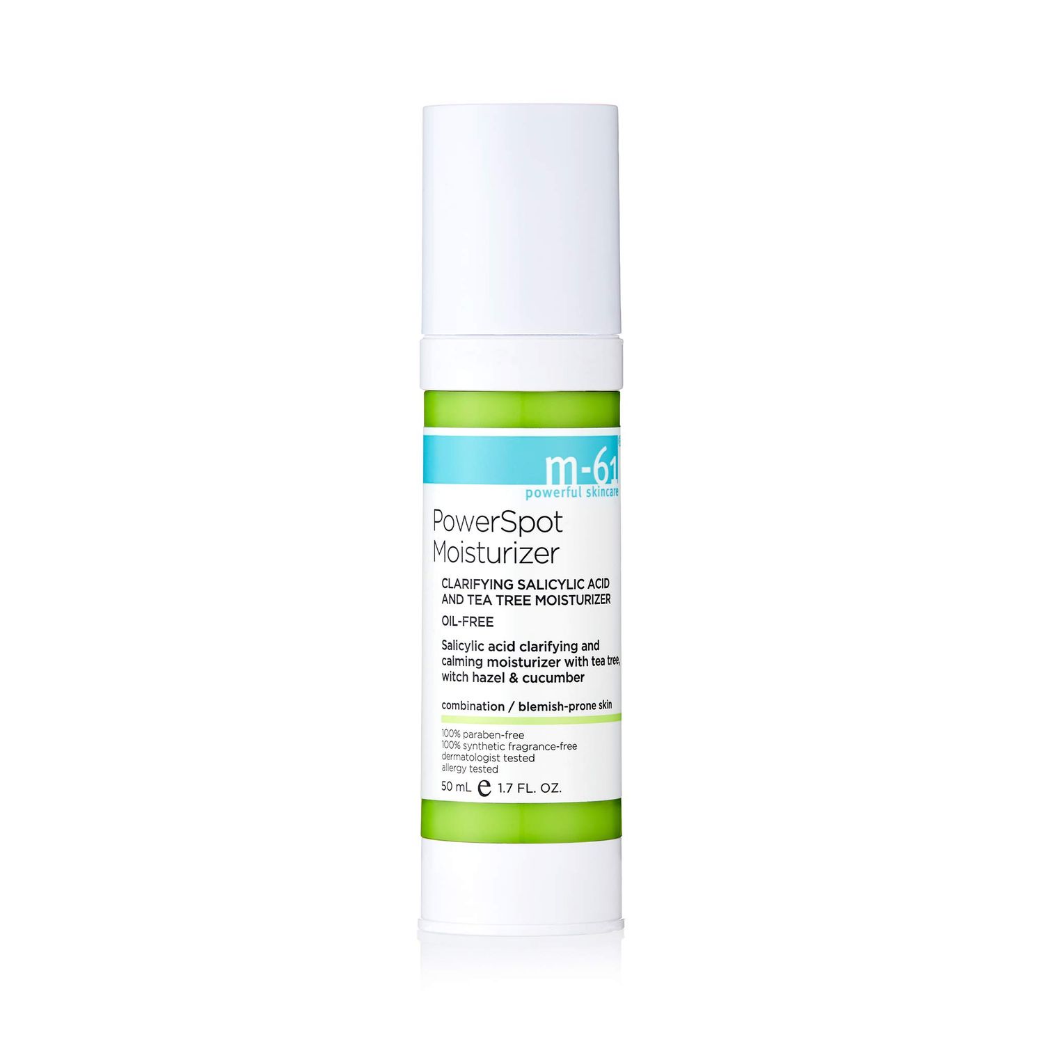 m-61 PowerSpot Moisturizer - Clarifying, hydrating and soothing oil-free moisturizer with salicylic, glycolic, witch hazel &amp; tea tree