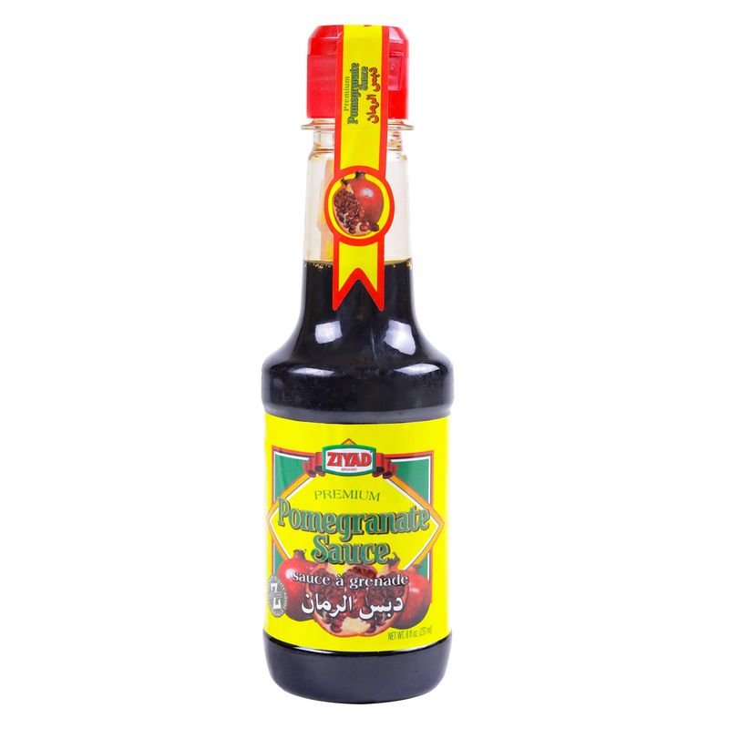 Ziyad Brand Premium Pomegranate Syrup, Halal, Shaved Ice, No Fat, No Additives, No Preservatives 8 Fl oz.