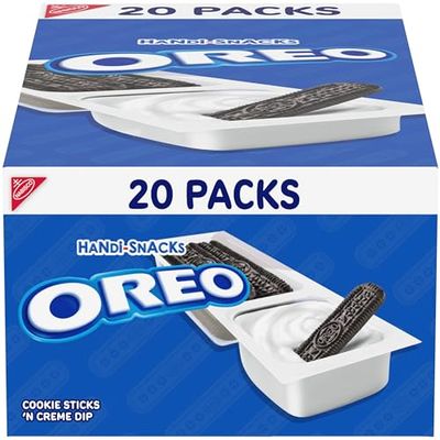 Handi-Snacks OREO Cookie Sticks &#39;N Creme Dip Snack Packs, 20 Snack Packs
