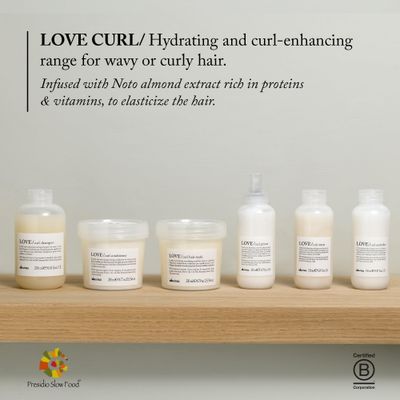 Davines LOVE Curl Revitalizer, Control Frizz And Maintain Elasticity and Bounce, 8.45 Fl Oz