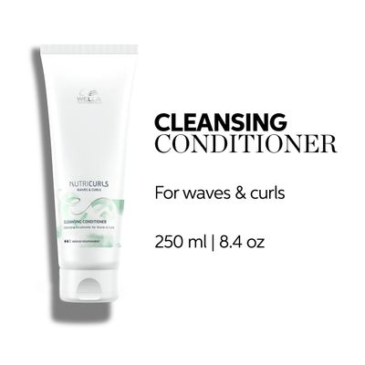 Wella Professionals Nutricurls Cleansing Conditioner For Waves and Curls Nourish and Define Wavy Hair 8.4 Fl Oz