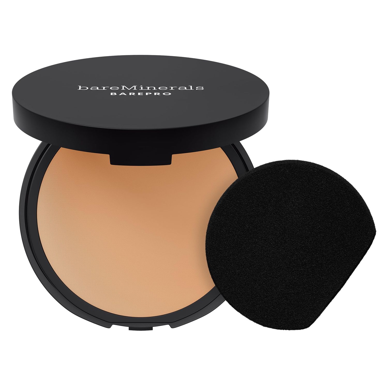 bareMinerals Barepro 24HR Skin-Perfecting Powder Foundation, Matte Pressed Powder Foundation Full Coverage with Plant-Based Squalene, Oil Control, Vegan - Light 27 Neutral