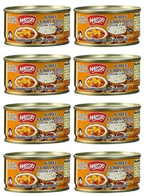 Maesri Yellow Curry Paste Kang Karee 4 Oz.- Pack of 8
