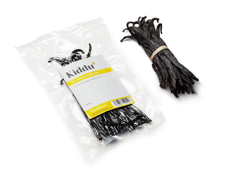 25 Premium Vanilla Beans Grade B - Whole Non GMO Vanilla beans, ideal for extract and baking, 5-7 inches