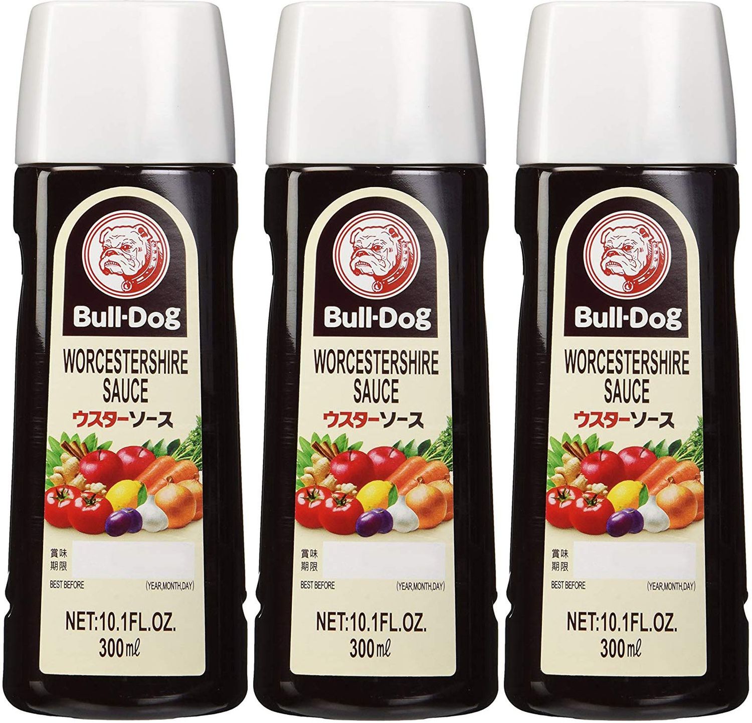 Bull-Dog Worcestershire Sauce 10.1 Fl. Oz. 3 Bottles