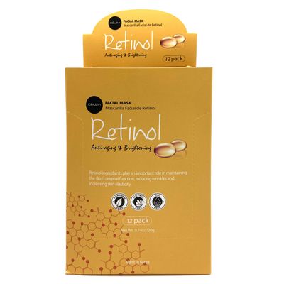 Celavi Facial Mask Set Korean Essence Sheet Masks 12-pcs, Retinol