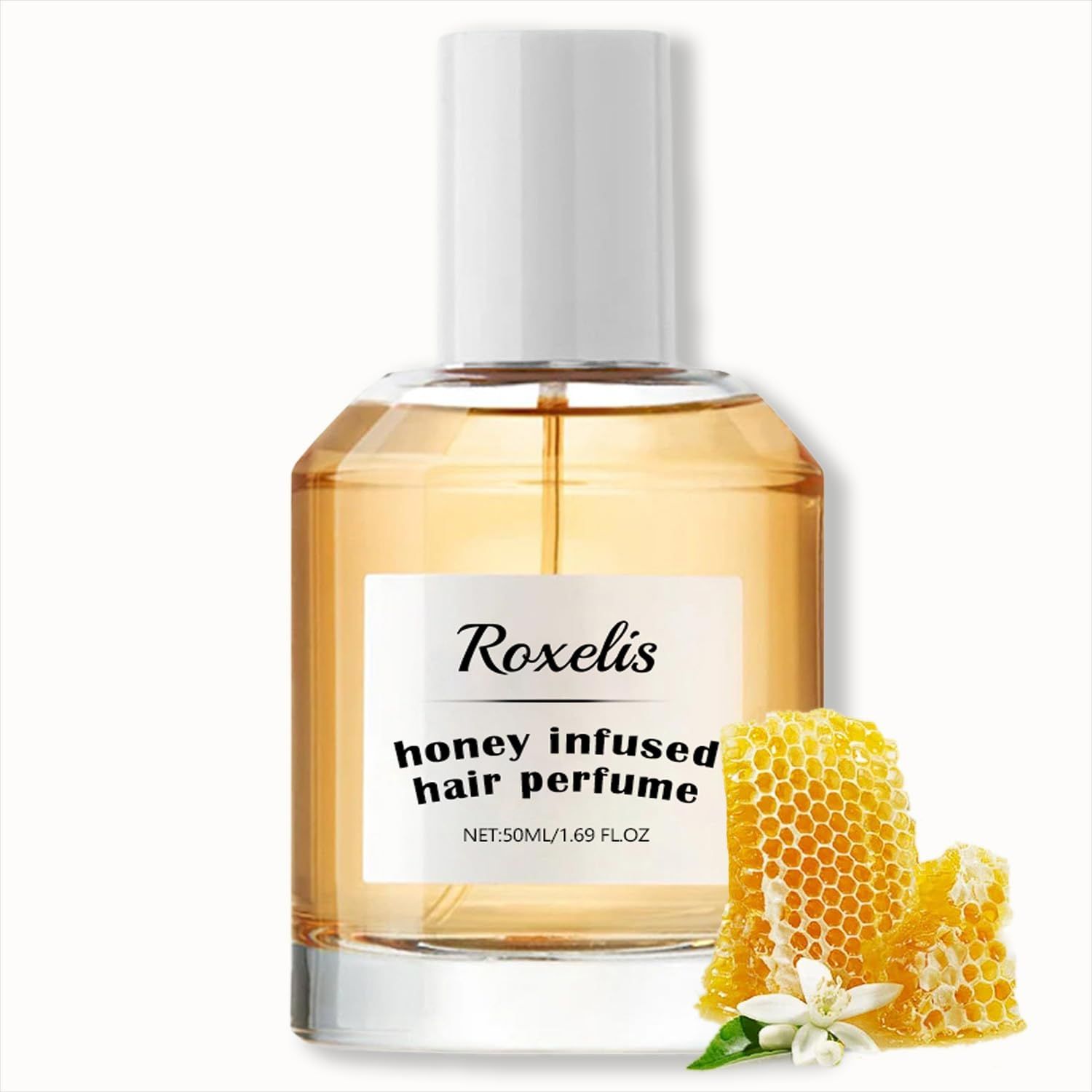 BYAYW Honey Infused Hair Perfume for Women, Delicate Honey Hair Perfume and Body Mist Spray, Nourishing and Hydrating Hair Shine Spray-A Warm and Sensual Fragrance With Sweet Floral Scent 50ML