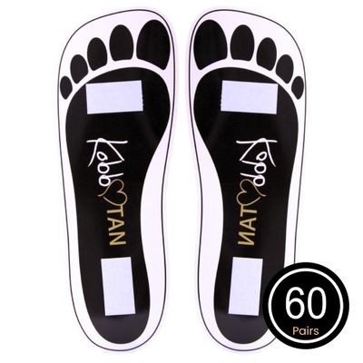 60 Pairs120feetsSpray Tan Feet Pads Disposable & Economic Black Feet pads for Spray tanning,Use in Tanning booth,Sunless Tanning at Home or Beauty Salon-Non Slip-Comfortable-Hygienic-Ultra Bronzing