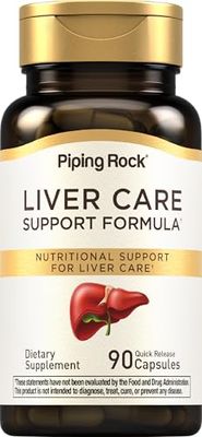 Piping Rock Liver Cleanse Complex 90 Capsules Liver Care Support Formula Non-GMO, Gluten Free Supplement
