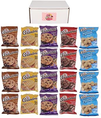 SECRET CANDY SHOP Compatible with Grandma&#39;s Cookies In Box Pack of 20, total 40 Cookies Assorted