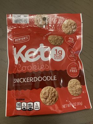 Benton&#39;s Keto Cookies, 3 Ounce Pack of 1