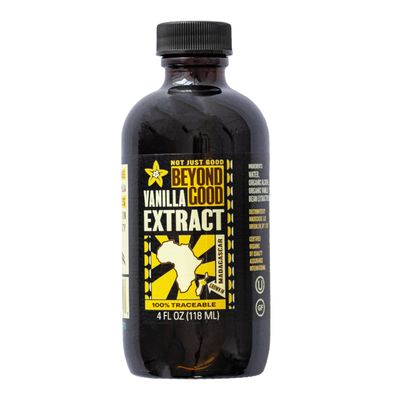 Beyond Good Pure Vanilla Extract Made from All Natural Madagascar Bourbon Vanilla Beans For Baking, Desserts, Home Cooking and Chefs 4 fl oz