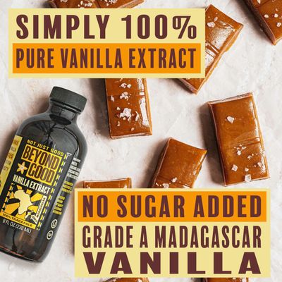 Beyond Good Pure Vanilla Extract Made from All Natural Madagascar Bourbon Vanilla Beans For Baking, Desserts, Home Cooking and Chefs 4 fl oz