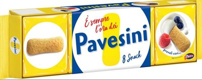 Pavesini Plain 7.05oz 200g - Authentic Italian Light &amp; Crispy Biscuits - Perfect for Snacking, Desserts, and Tiramisu - Made with Natural Ingredients and No Palm Oil