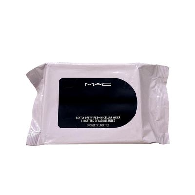 M.A.C Gently Off Wipes Micellar Water Mini 30 Sheets.