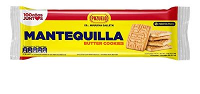 Pozuelo Mantequilla Butter Cookies Made with Real Butter Great with Coffee 11.0 OZ Pack of 3