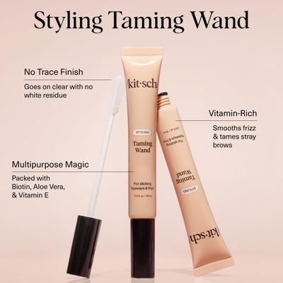 Kitsch Fly Away Stick for Hair - Edge Control Stick for Flyaways, Baby Hairs & Bangs - Taming Wand Hair Mascara - Travel Size Styling Essential - 18mL