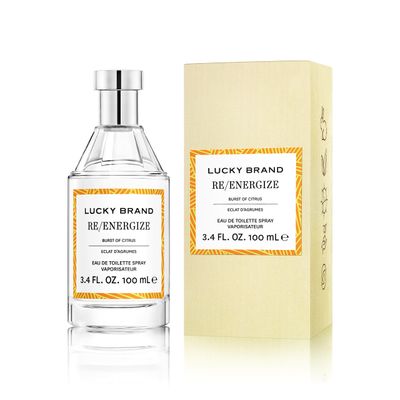Lucky Brand ReEnergize The New Sustainably-Inspired &amp; Exhilarating Mood-Evoking Unisex Fragrance For Women &amp; Men, 3.4 Fl Oz EDT Spray Pack of 1