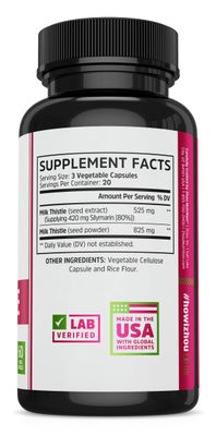 ZHOU Milk Thistle : 24: Vcp, Btl-Plastic 450mg 60ct