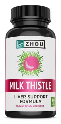 ZHOU Milk Thistle : 24: Vcp, Btl-Plastic 450mg 60ct