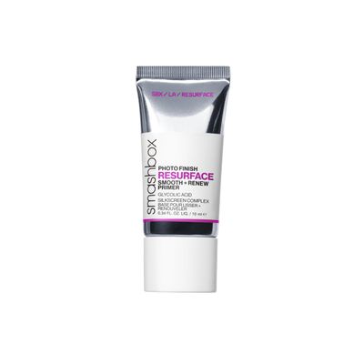 Smashbox Photo Finish Resurface Primer Serum Brightens, Smooths Texture Exfoliates skin with 3.5 Glycolic Acid, 0.34 Fl Oz