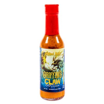 Mythical Meats Griffin&#39;s Claw Hot Sauce - Scorpion Pepper &amp; Honey Mustard, Gluten Free, Non- GMO, 810 Heat