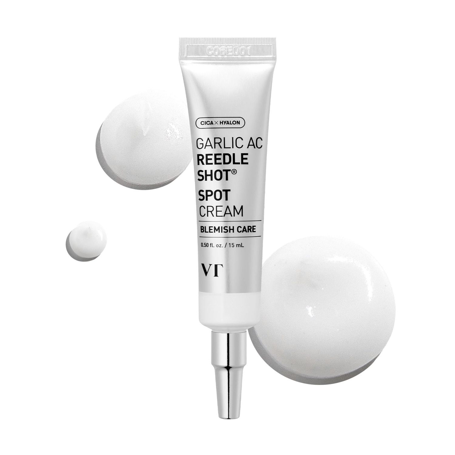 VT COSMETICS Garlic AC Reedle Shot Spot Cream for Blemishes, Calming Spot Cream 0.50 fl. oz.