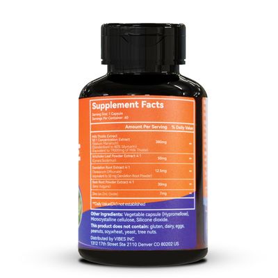 EAZGOO Milk Thistle Capsules 19000mg Equivalent, 50X Concentrated Seed Extract &amp; 80 Silymarin Standardized, Liver Support Supplement, Vegan, Non-GMO, 60 Capsules