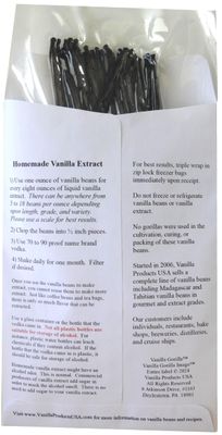 Vanilla Products USA 25 Extract Grade B Vanilla Beans 45 inches 1214 cm
