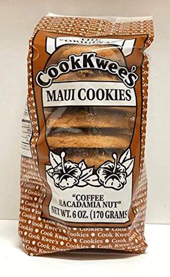 Cook Kwee&#39;s Maui Cookies, Coffee Macadamia Nut - 6 ounce 170g, 1 pack