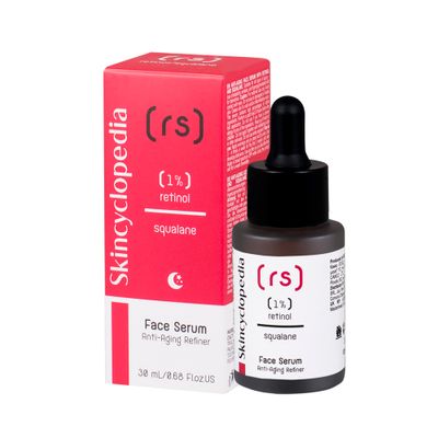 Skincyclopedia Retinol Face Serum, Brightens Skin Tone, Wrinkle &amp; Fine Lines Refinement, Blemish Correction, Luminous Appearance &amp; Smooths Skin