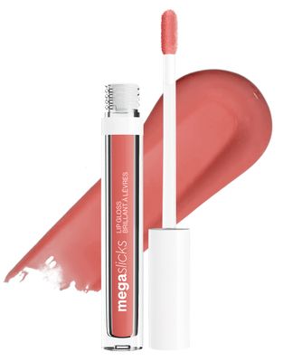wet n wild MegaSlicks Lip Gloss, Ultra-Glossy, Vitamin-E Enriched, Ultra-Gloss High Shine Moisturizing, Cruelty-Free &amp; Vegan - Attitude Check
