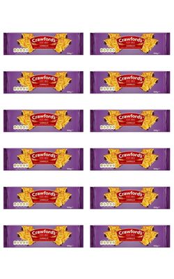 Crawfords Garibaldi Biscuits, 100 Gram Pack of 12 Two pack