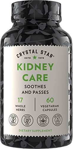 Crystal Star Kidney Care 60 Capsules - Herbal Supplement for Kidney Cleanse, Detox &amp; Support - Stone root, Gravel Root &amp; Hydrangea root - Non-GMO &amp; Gluten-Free