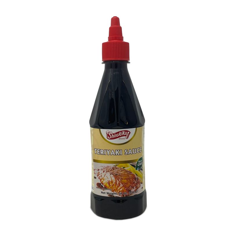 Shirakiku Japanese Teriyaki Sauce ?????????? &amp; ?????????? Non-GMO Barbecue Sauce for Stir Fry, Tofu, and Fish Perfect for Authentic Asian Cuisine, Squeezable bottle - 18 OZ Pack of 1