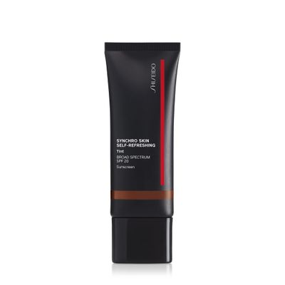 Shiseido Synchro Skin Self-Refreshing Tint SPF 20, Deep Kuromoji 525 - Light Coverage, Tinted Moisturizer - 12-Hour Wear, 24-Hour Hydration - Waterproof, Shine Resistant &amp; Non-Comedogenic