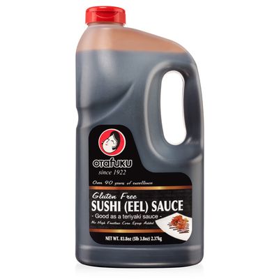Otafuku Gluten Free Eel Sauce, Japanese Unagi Sauce for Sushi Rolls, Sashimi, Rice and Poke, Restaurant Bulk Size 83.8 Oz 12 Gallon
