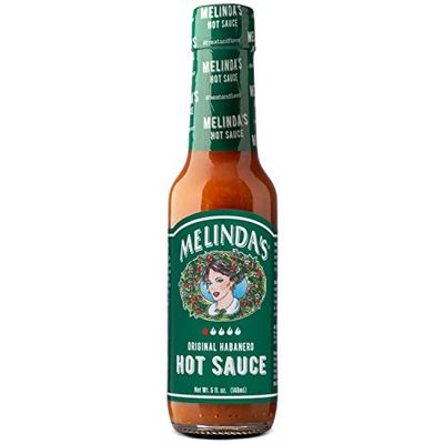 Melindas Original Habanero Hot Sauce - Made with Habanero Peppers, Carrots, Onion, Vinegar &amp; Garlic - Keto, Vegan, Gluten Free Hot Sauce - 5oz, 1 Pack