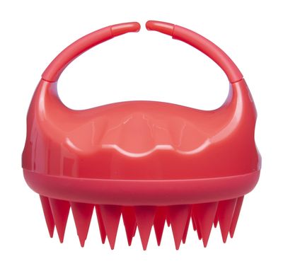 Diane Scalp Massage and Shampoo Brush with Soft Silicone Bristles, Exfoliates and Cleanses Scalp, Promotes Scalp Circulation, Evenly Distributes Hair Oil, Clear