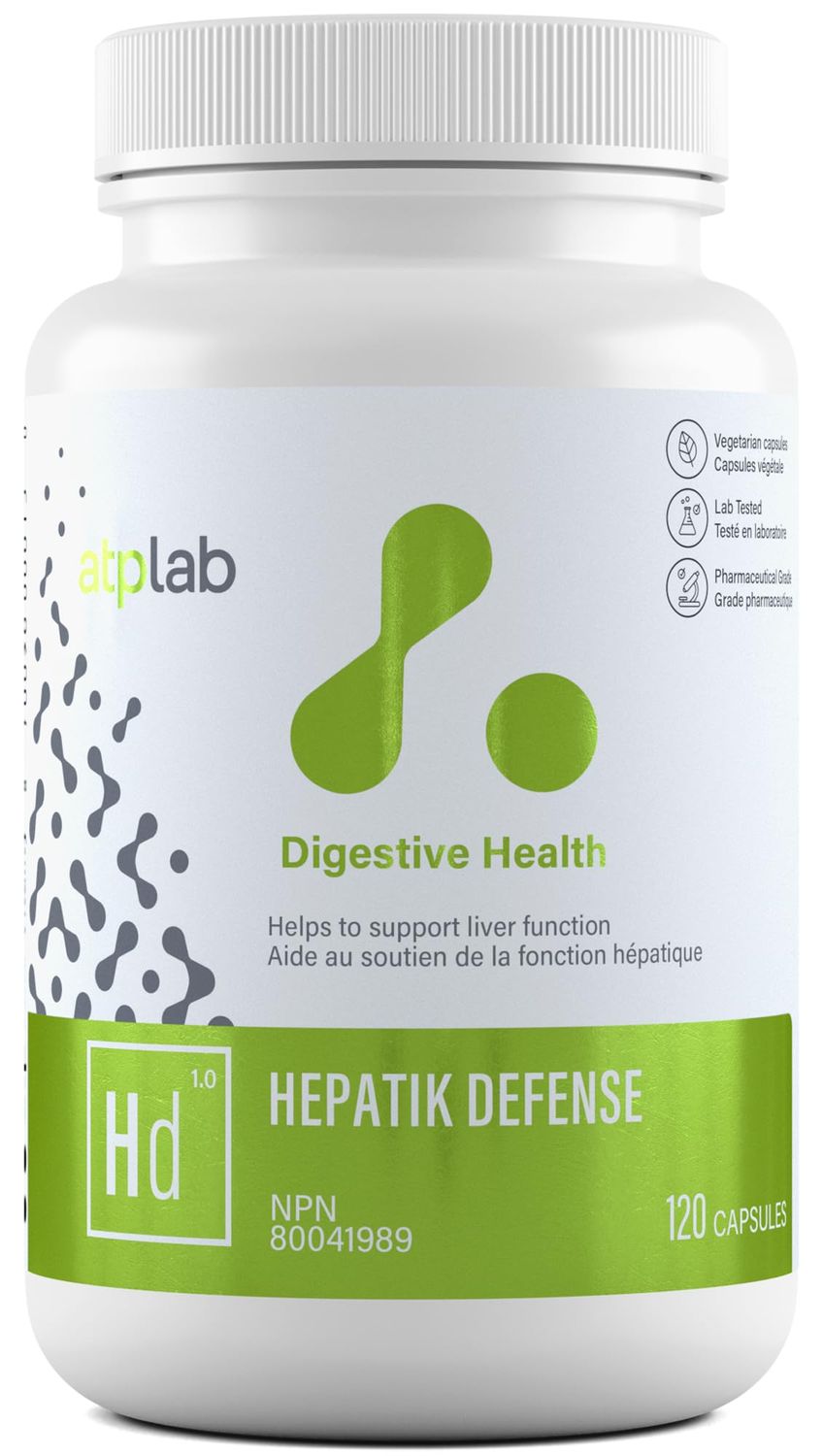 ATP LAB Hepatik Defense 120 caps Helps to Support Liver Function with a Highly Concentrated Liver detoxification Formula