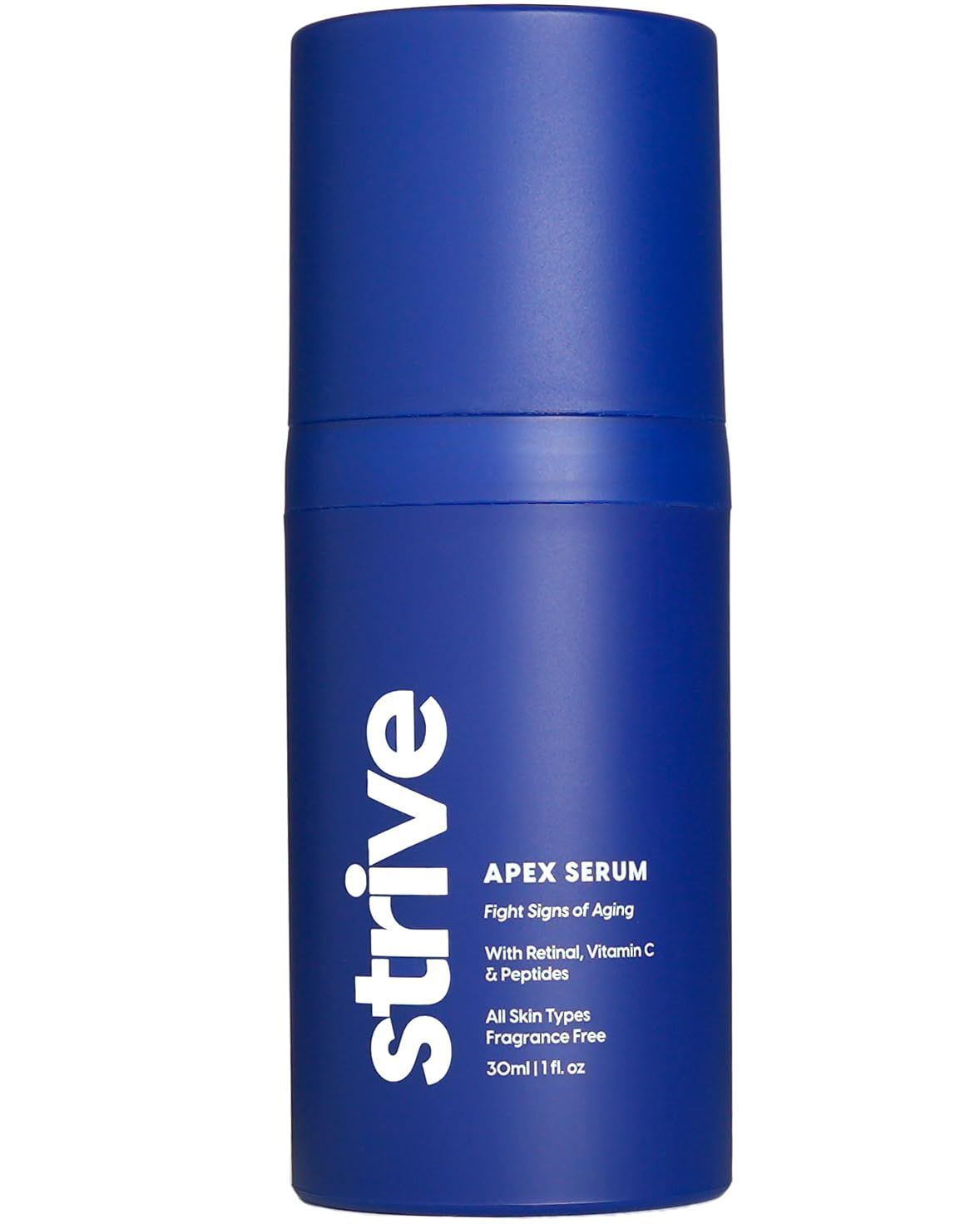 Strive - Apex Anti aging Serum - Retinal, Peptide &amp; Vitamin C Face Serum. Fragrance Free, Anti aging Skin care for Younger, Healthier, Brighter skin - For All Skin Types - 30mL